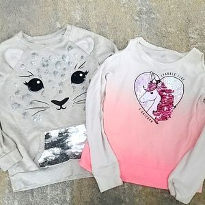 Bundle of 2! Long Sleeve Justice Tops Size 10
